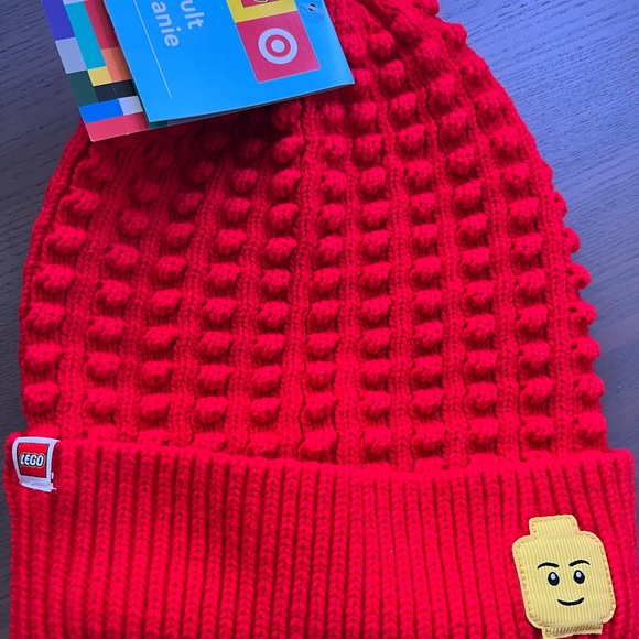 Adult Lego Minifigure Patch Beanie Hat 
